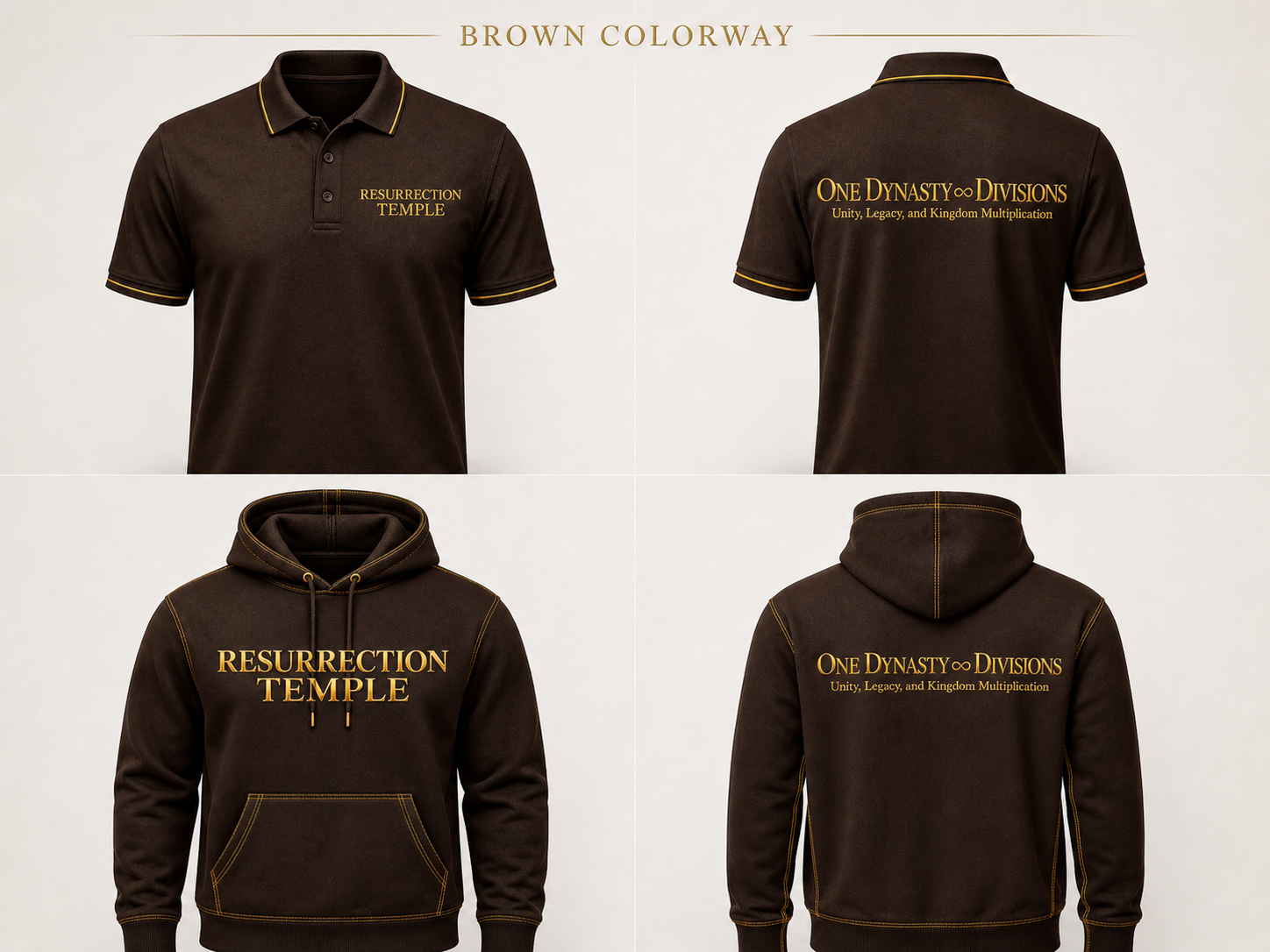 RT Dynasty Hoodie Brown