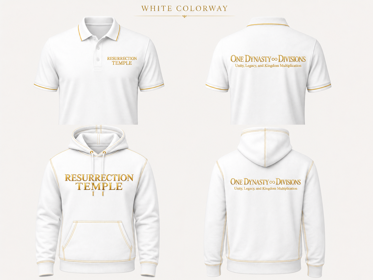 RT Dynasty Hoodie White